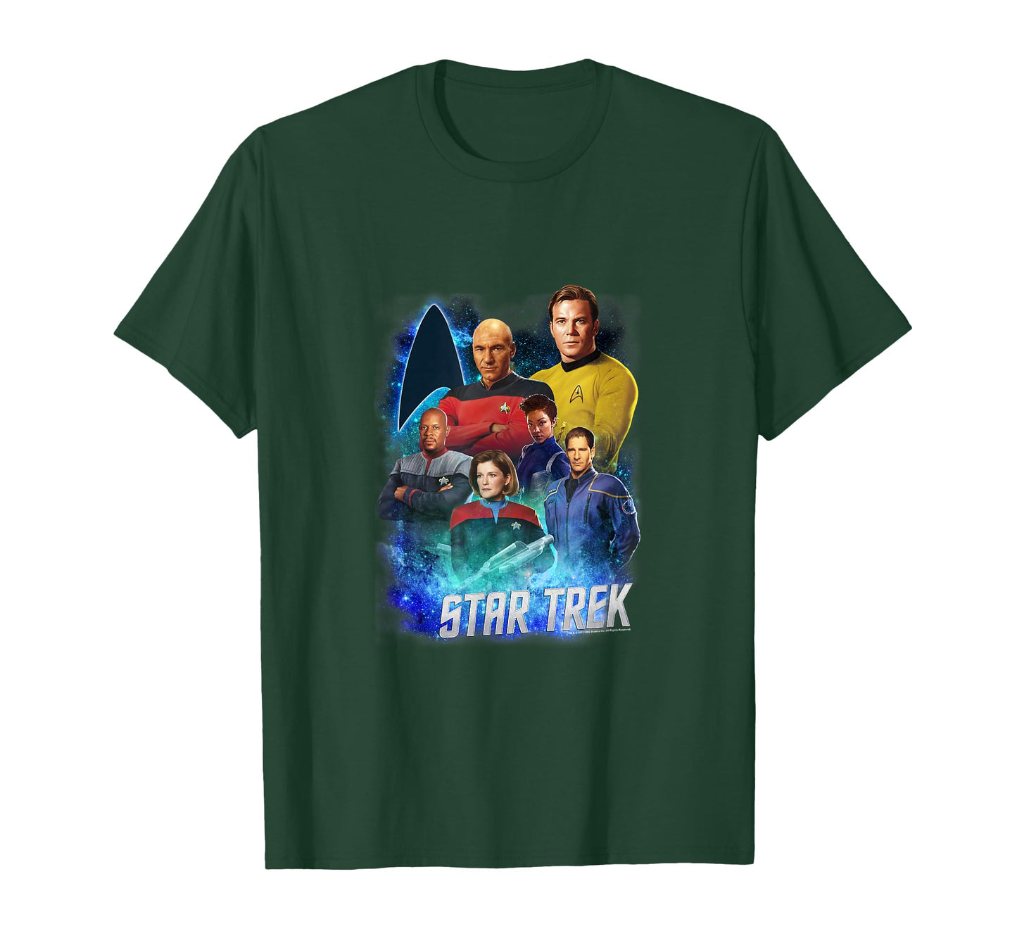 Star Trek Starfleet Legendary Captains Vintage Group Shot T-Shirt