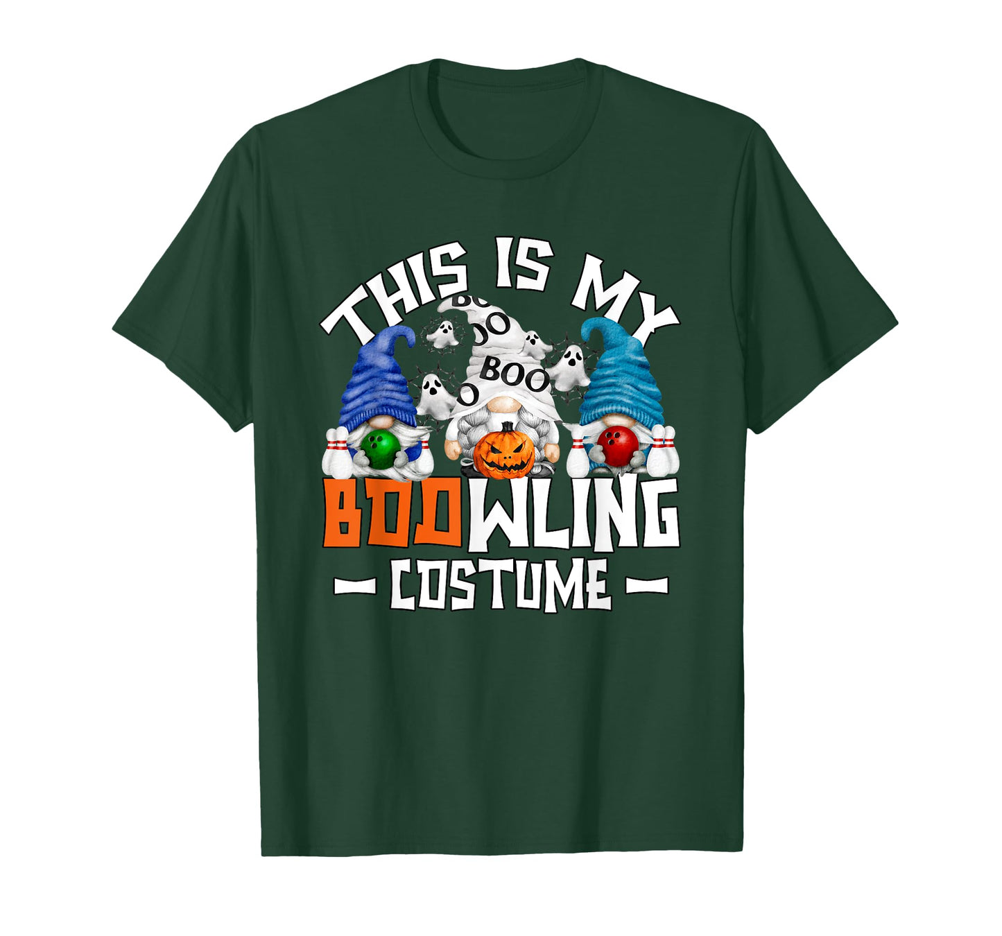 This Is My Bowling Costume Funny Mom Gnome Halloween Bowler T-Shirt