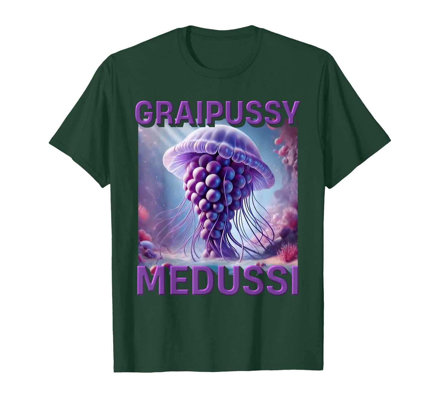 Graipussy Medussi Hilarious Meme Brainrot Italian Kids Joke T-Shirt