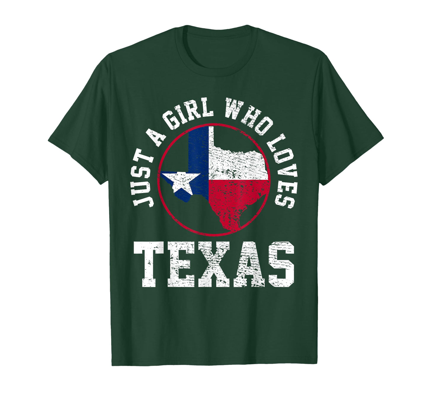 Just A Girl Who Loves Texas Vintage T-Shirt