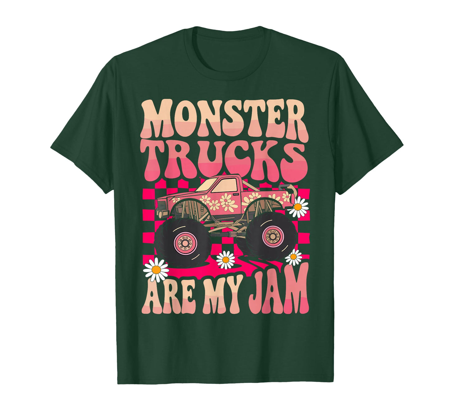 Monster Trucks Are My Jam Colorful Monster Truck T-Shirt