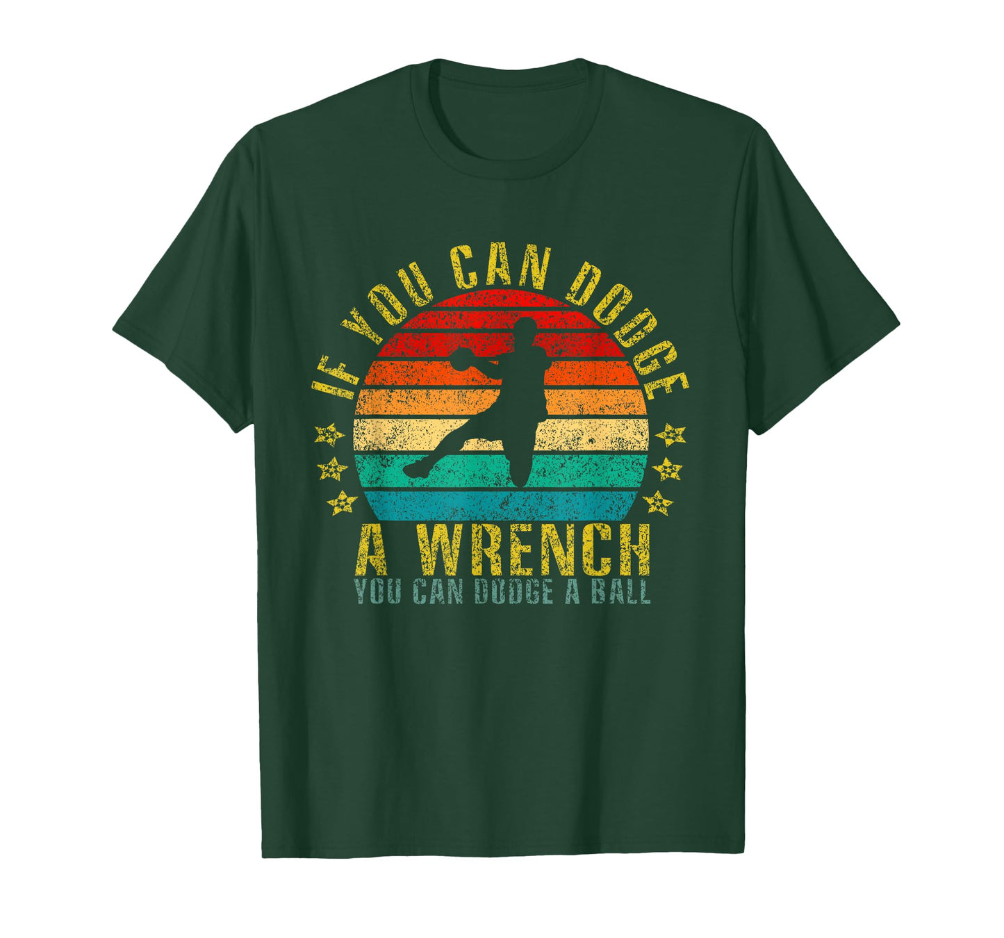 If You Can Dodge A Wrench You Can Dodge A Ball Funny Retro T-Shirt