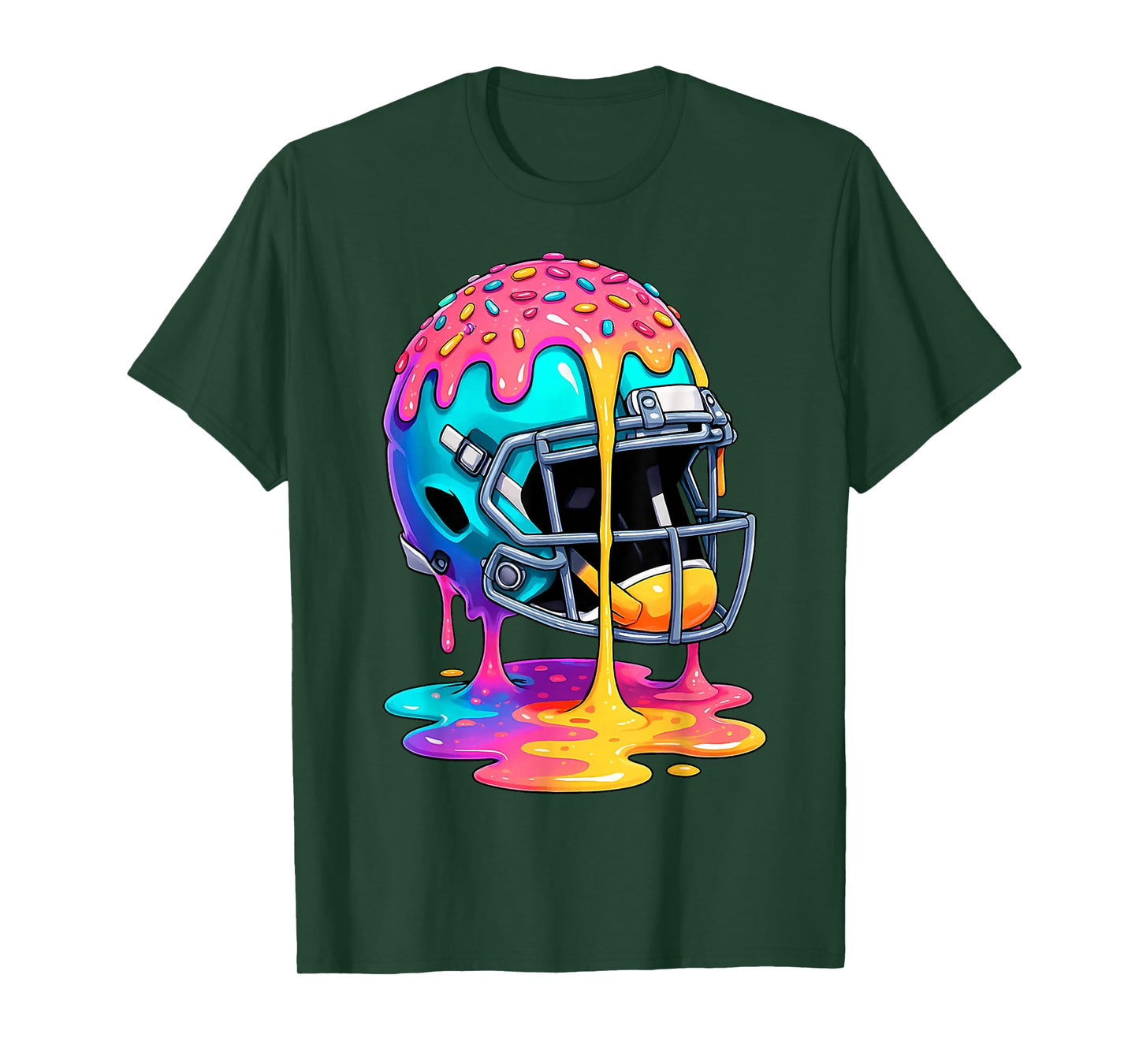 Football Drip Boys Football Ice Cream Sprinkle Respect Drip T-Shirt