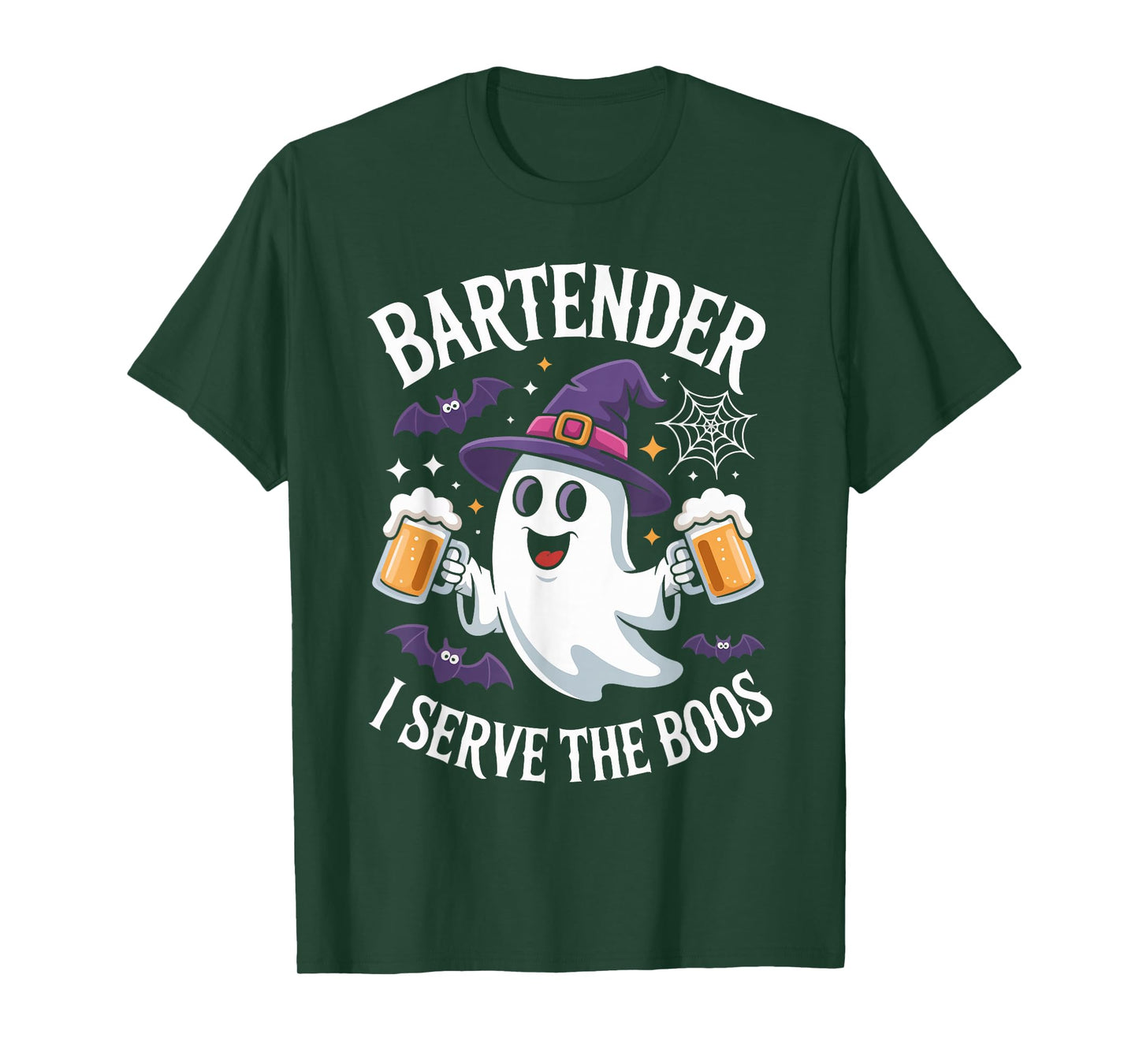 Bartender I Serve The Boos Halloween Costume T-Shirt