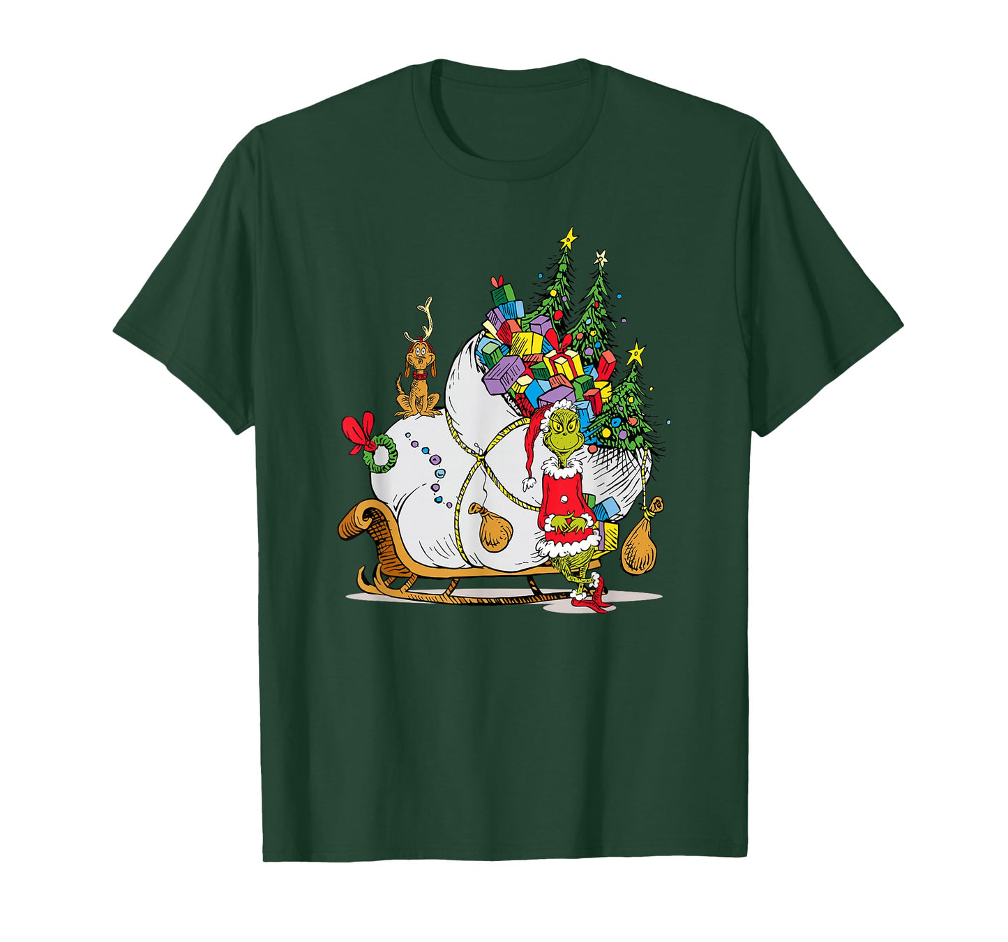 Dr. Seuss Grinch Sleigh T-Shirt
