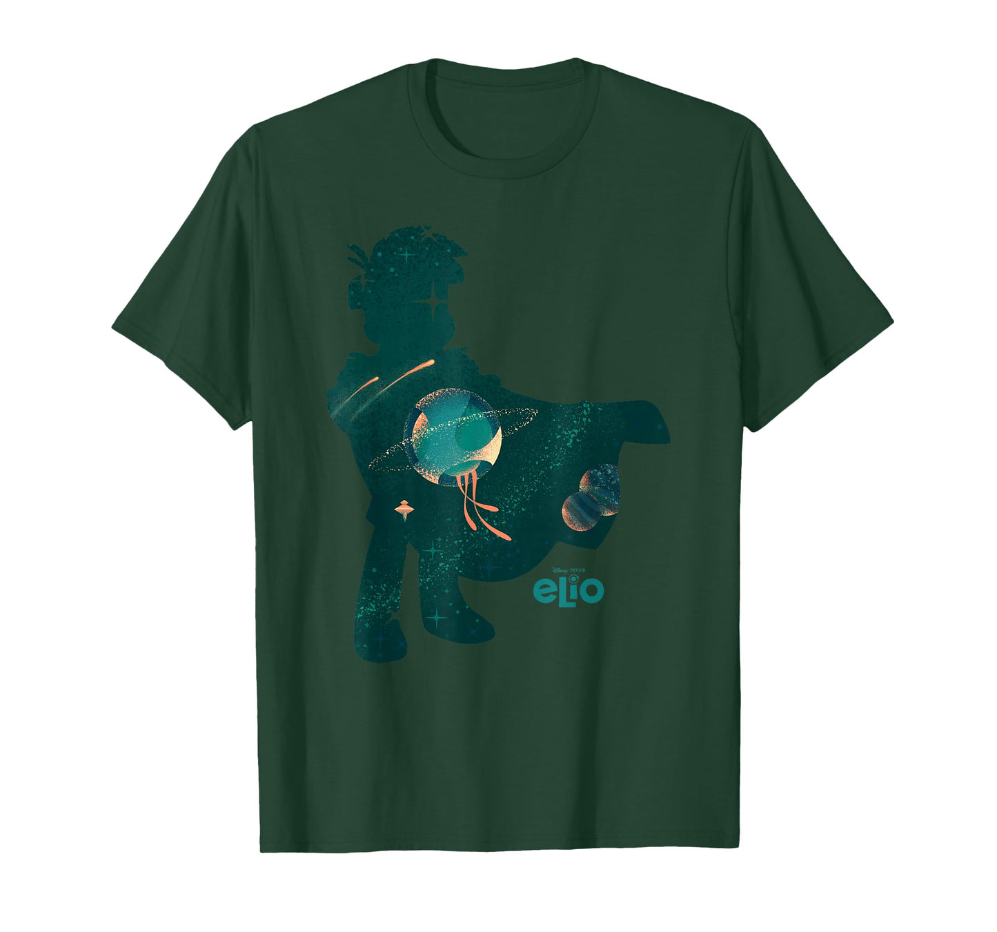 Disney Pixar Elio Silhouette Space Adventure Vintage T-Shirt