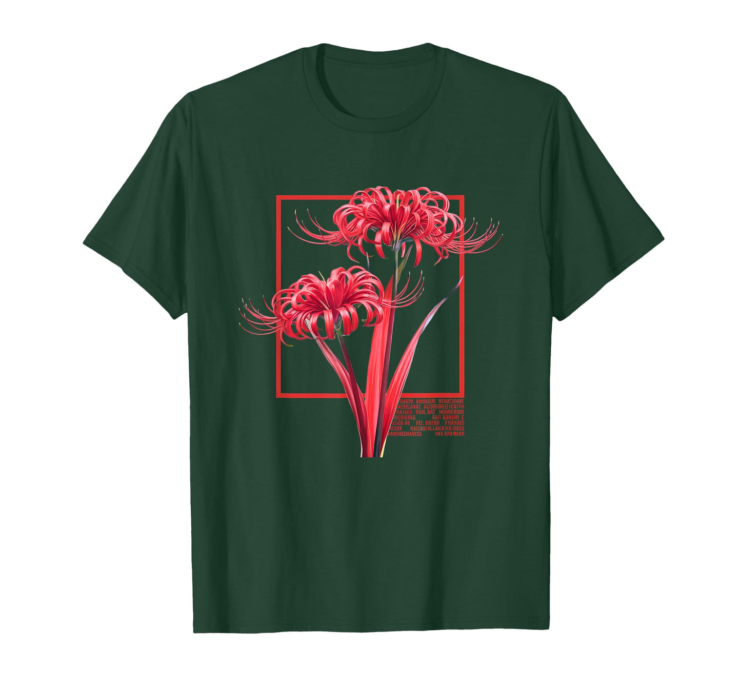 Japanese Spider Lily Soft Grunge Anime Flower T-Shirt T-Shirt