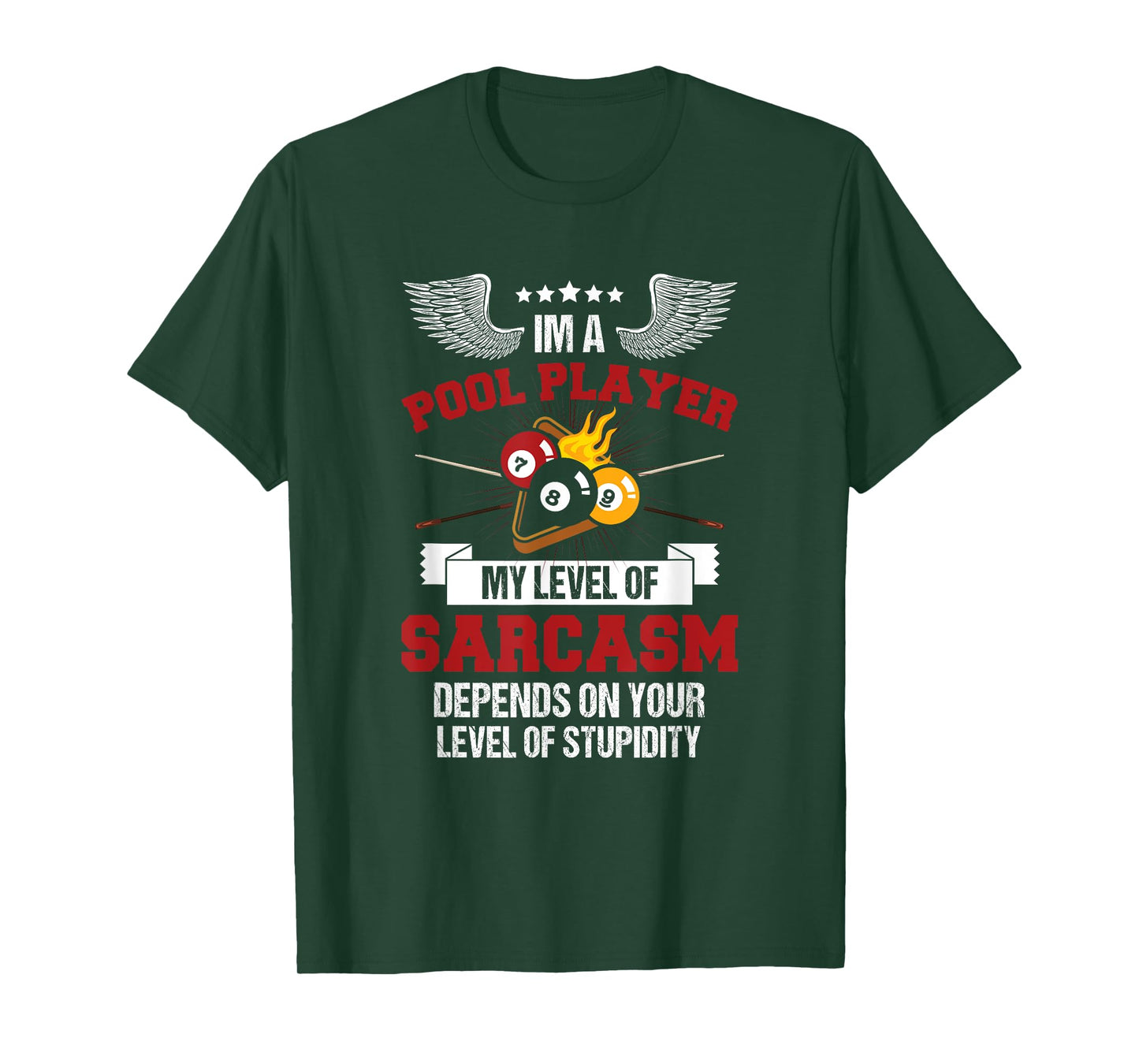 I'm a Pool Player Funny Sarcasm Billiard and Snooker T-Shirt