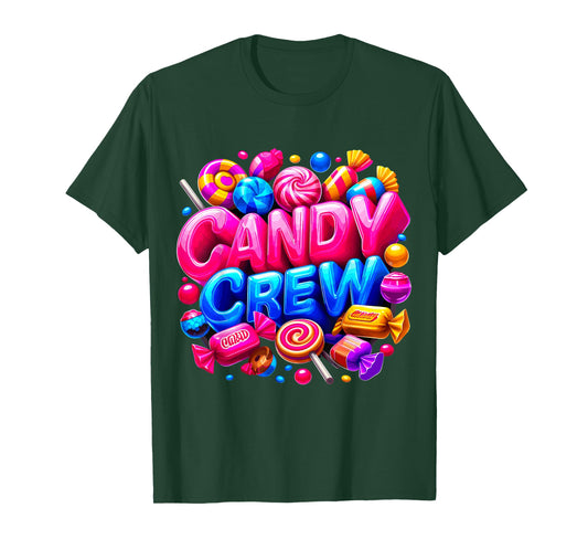 Candy Crew Halloween Party Trick or Treat Christmas T-Shirt