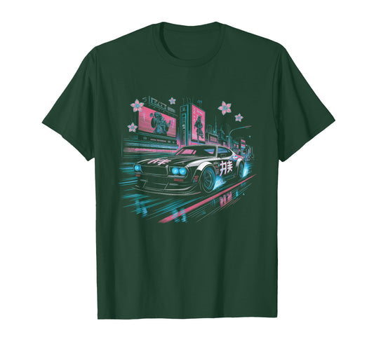 Japanese Car Tshirt Men JDM Japan Street Racing Streetwear T-Shirt