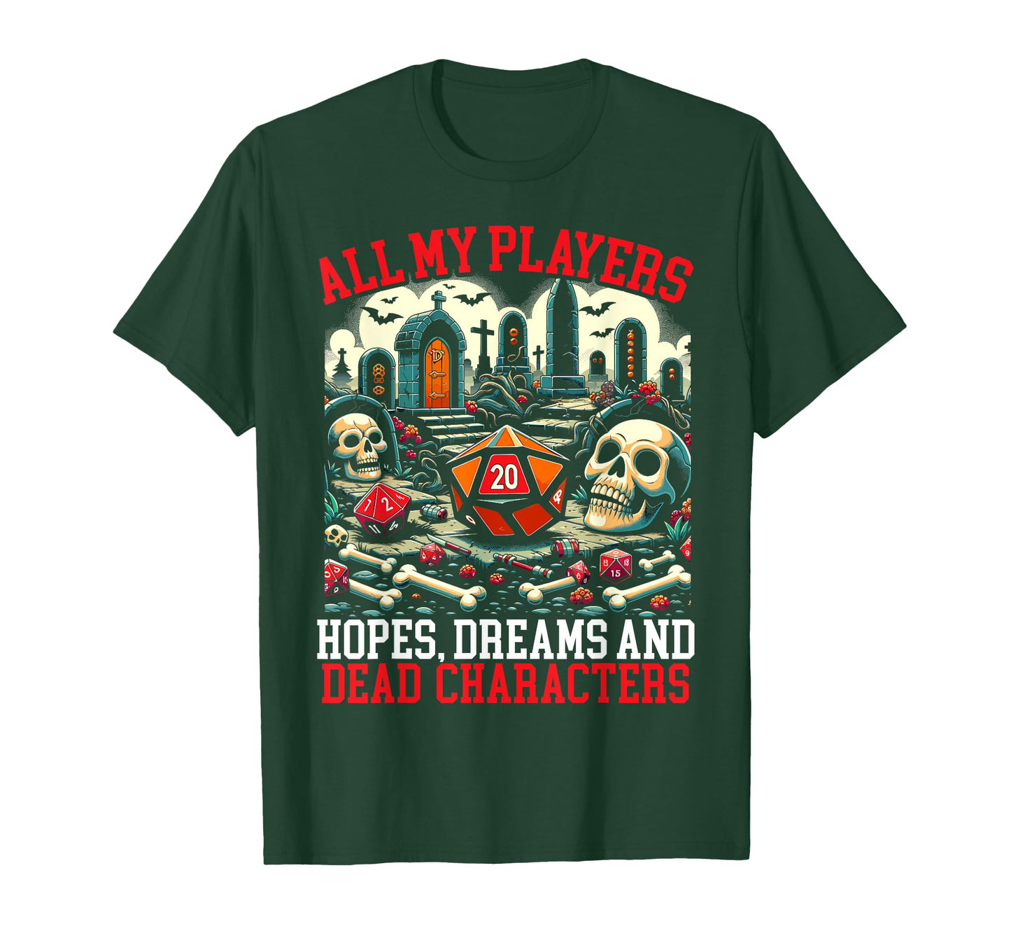 Role Playing Game RPG D20 Tabletop Funny RPG Gamer T-Shirt