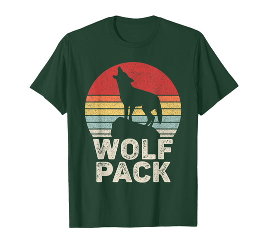Vintage Retro Wolf Pack T-Shirt