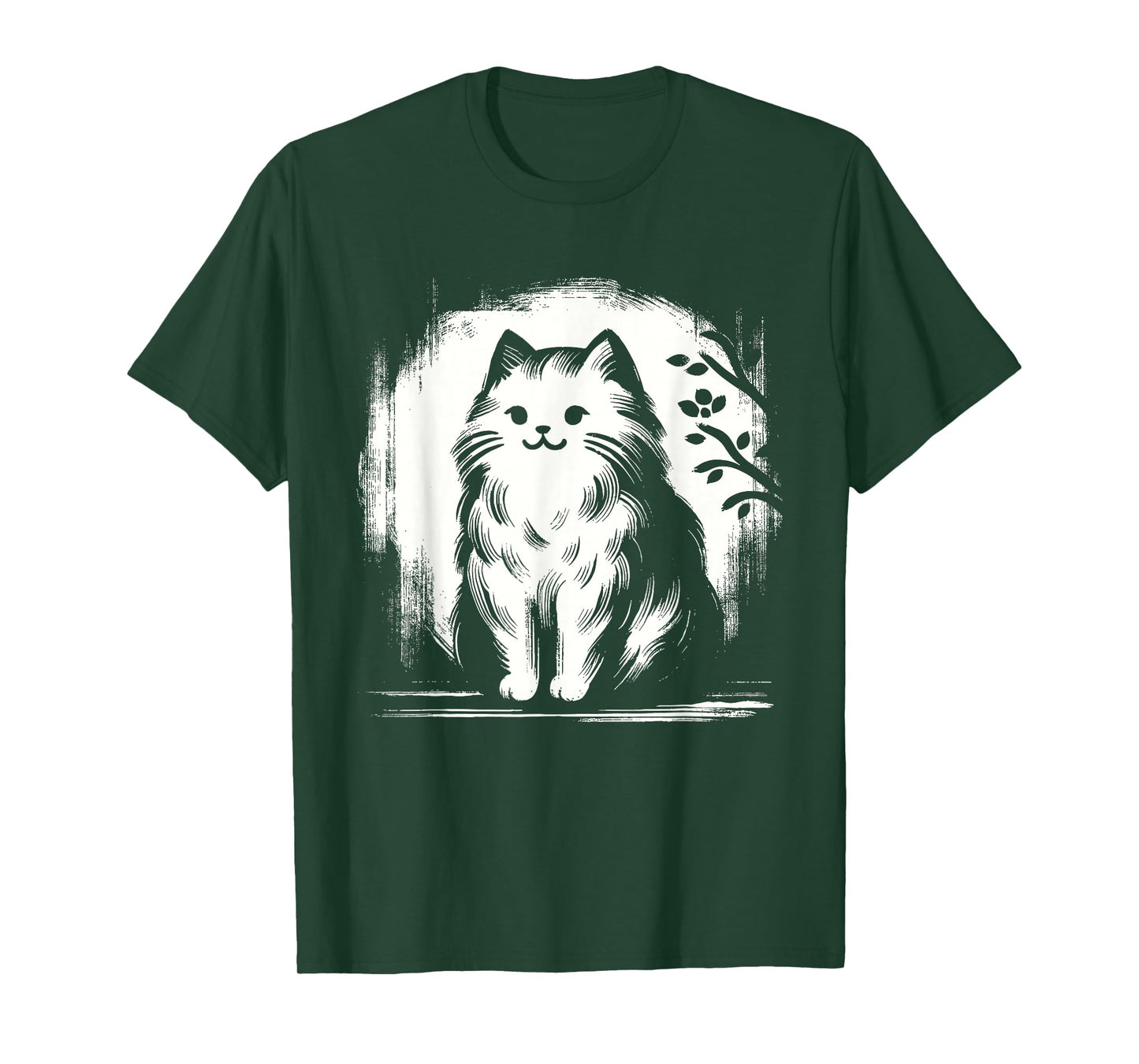 Kawaii Cat Anime Japanese Retro Men Women Kids Funny Cat T-Shirt