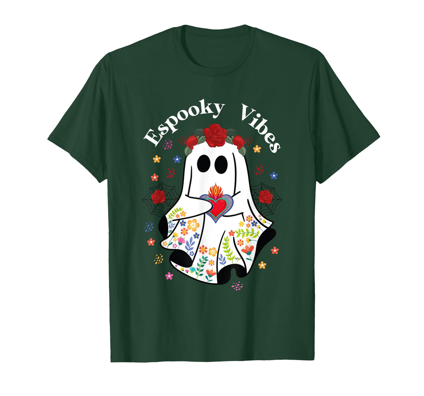 Espooky vibes Conchas halloween Mexican Ghost Espooky Season T-Shirt