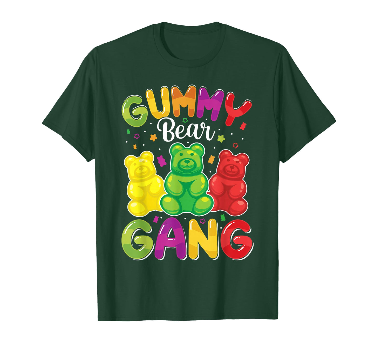 Gummy Bear Gang Funny Candy Lovers Girls Kid Squad Team T-Shirt