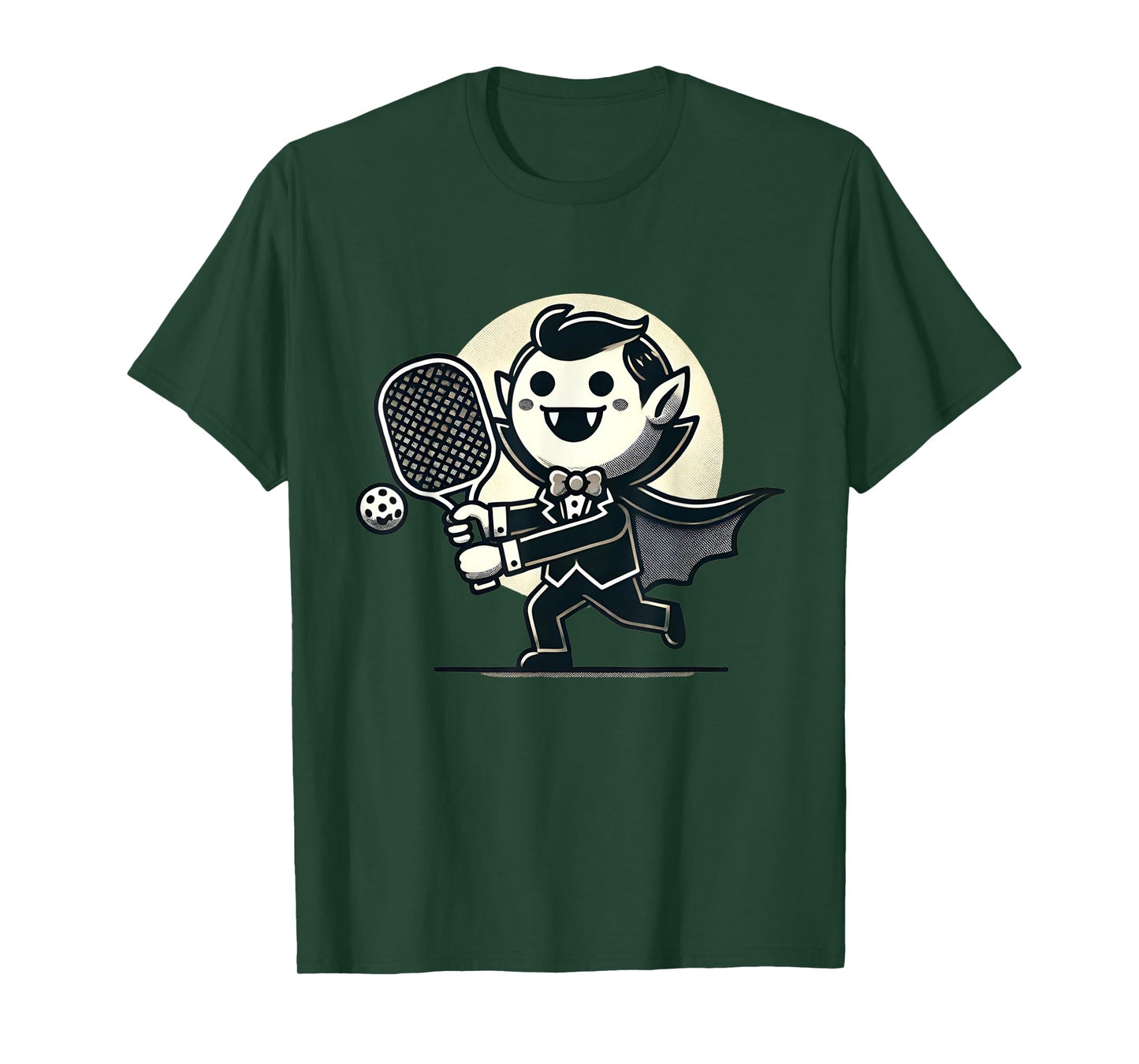 Vampire Pickleball Player Funny Halloween Costume Sports T-Shirt