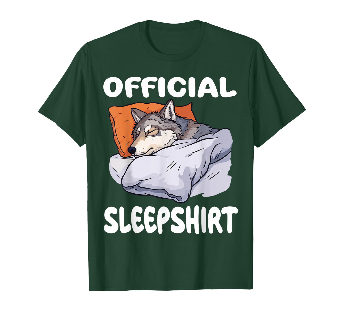 Wolf Official Sleepshirt Pajamas Nightgown T-Shirt