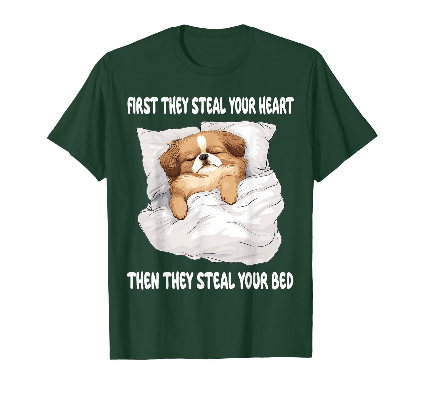 Pekingese Sleeping Pajamas Nightgown T-Shirt