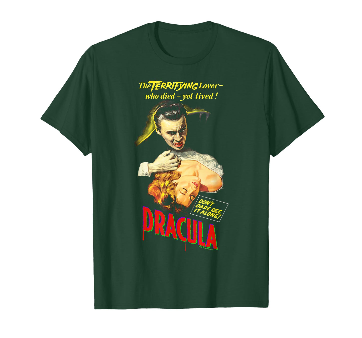 Dracula Movie Release Poster Art Christopher Lee T-Shirt