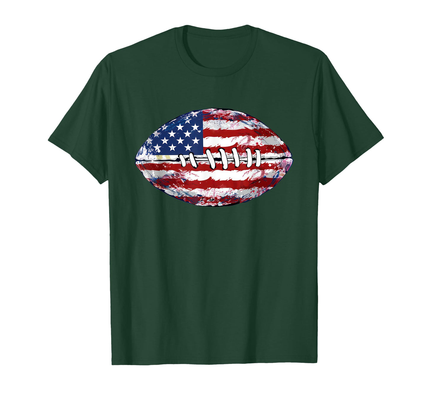 American Football USA Flag T-Shirt