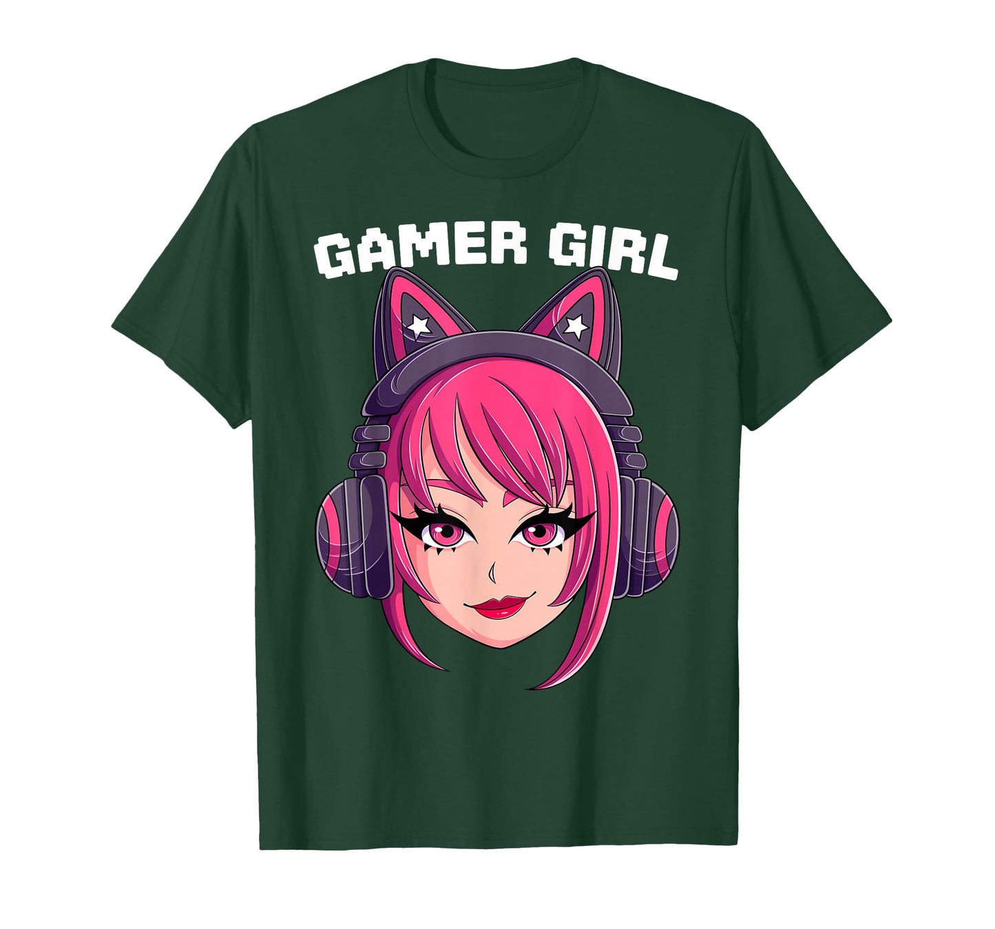 Gamer Anime Girl Anime Video Games Aesthetic Cute Gaming T-Shirt
