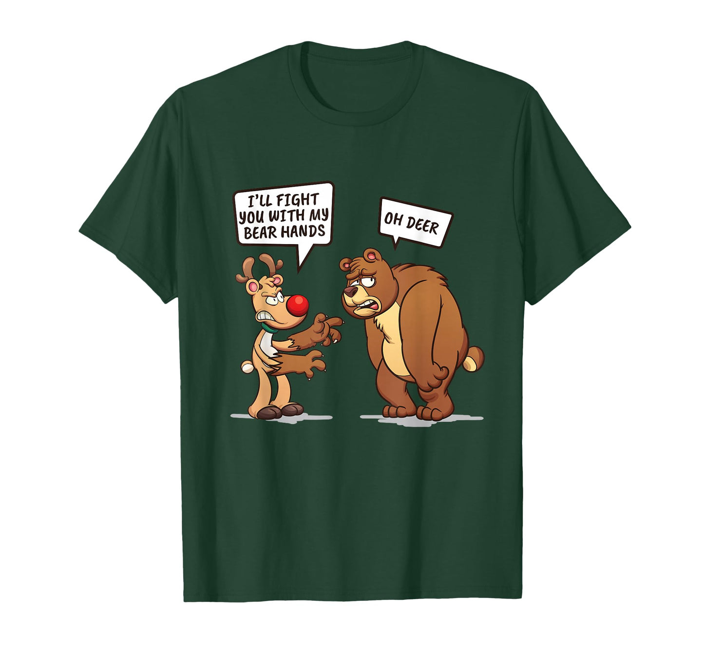 I'll Fight You With My Bear Hands Pun T-Shirt