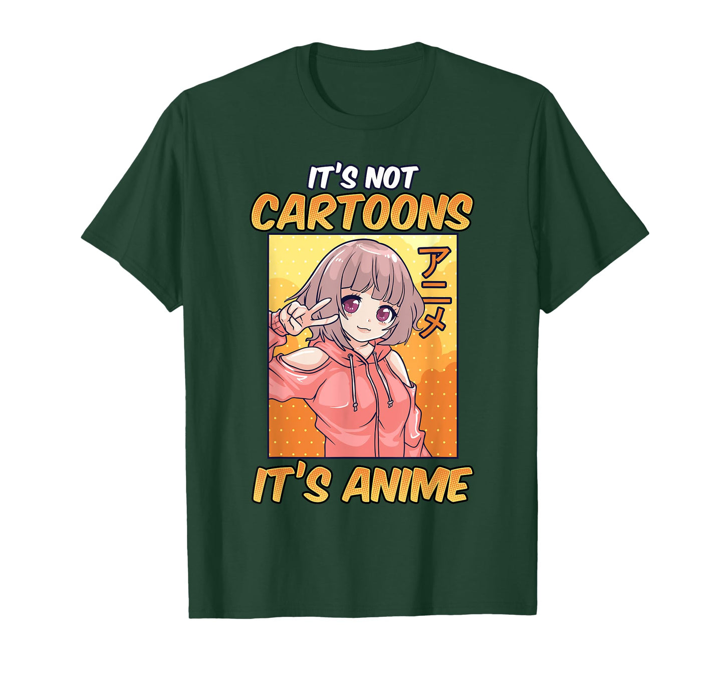 Anime Shirts for Women Girls It's Not Cartoons It's Anime T-Shirt
