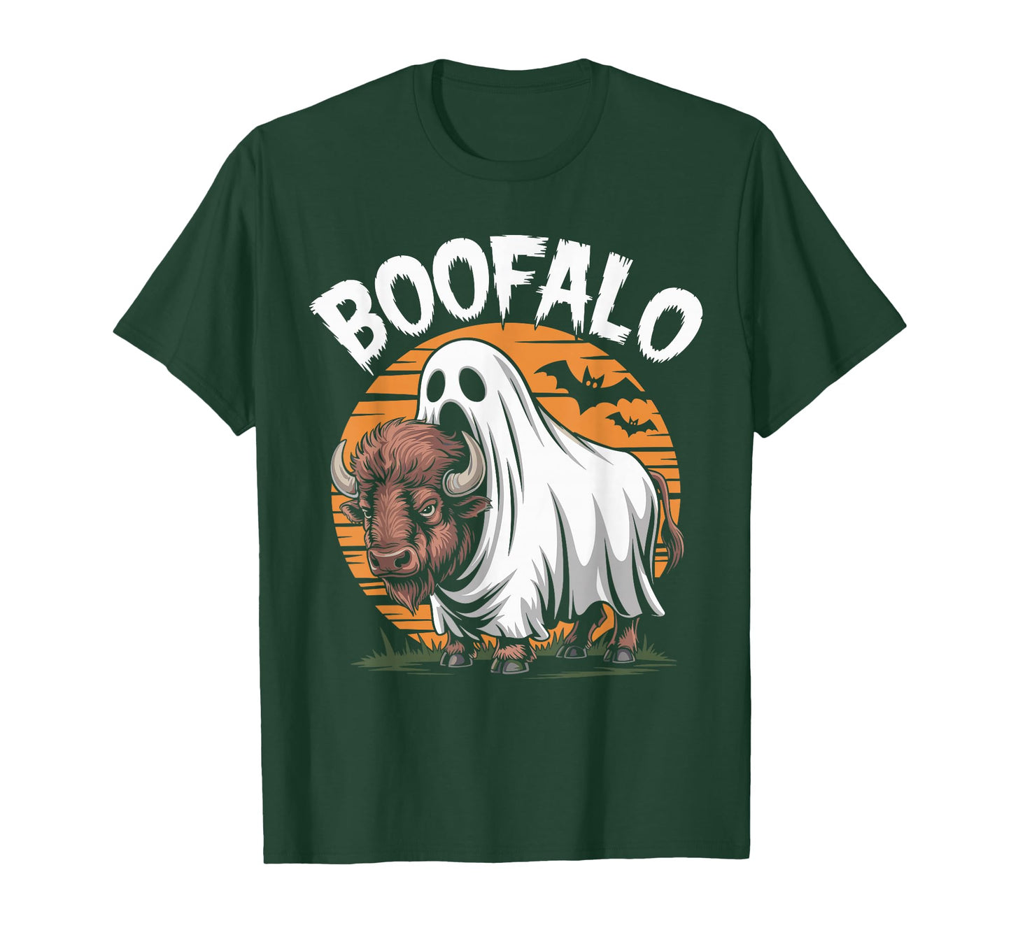 Boofalo Buffalo Ghost Costume Spooky Season Toddlers Youth T-Shirt