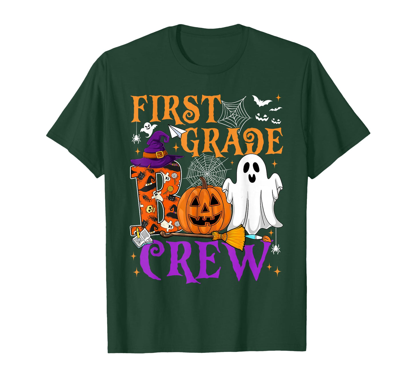 1st Grade Boo Crew Teacher Student Funny Halloween Costume T-Shirt