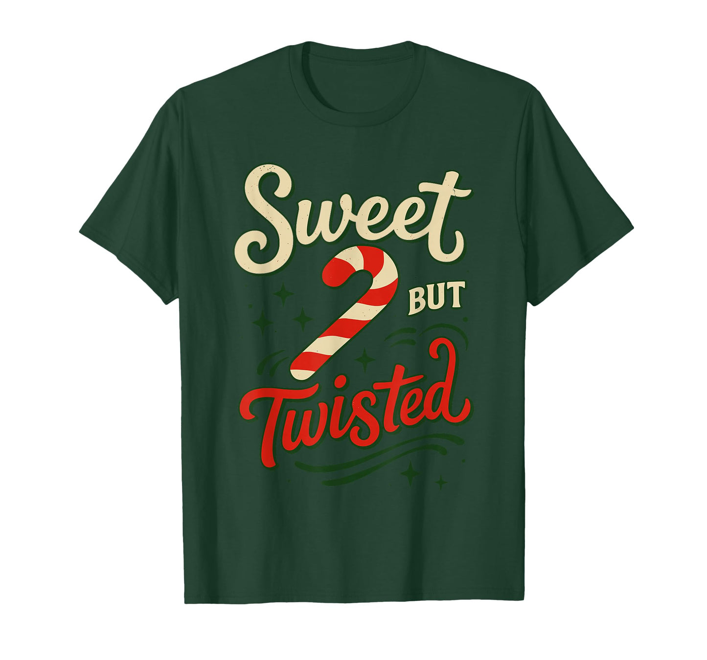 Sweet But Twisted Christmas Shirt, Cute Candy Cane Pajamas T-Shirt