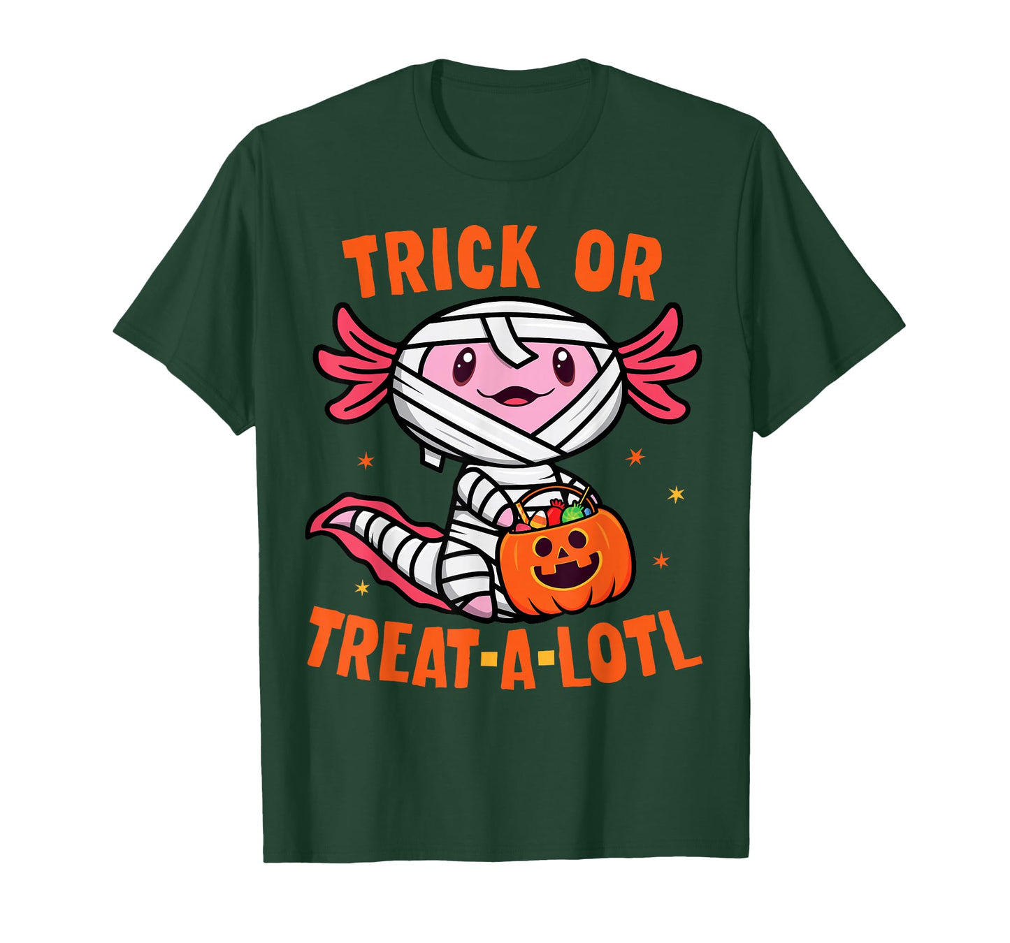 Trick or Treat A Lotl Axolotl Halloween Costume Toddler Kids T-Shirt