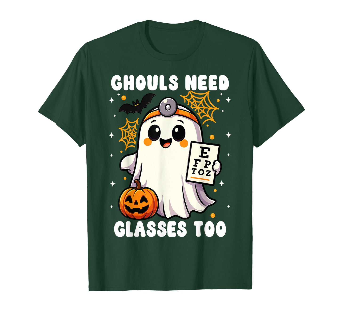 Optometry Halloween Spooky Ophthalmologist Funny Eye Doctor T-Shirt