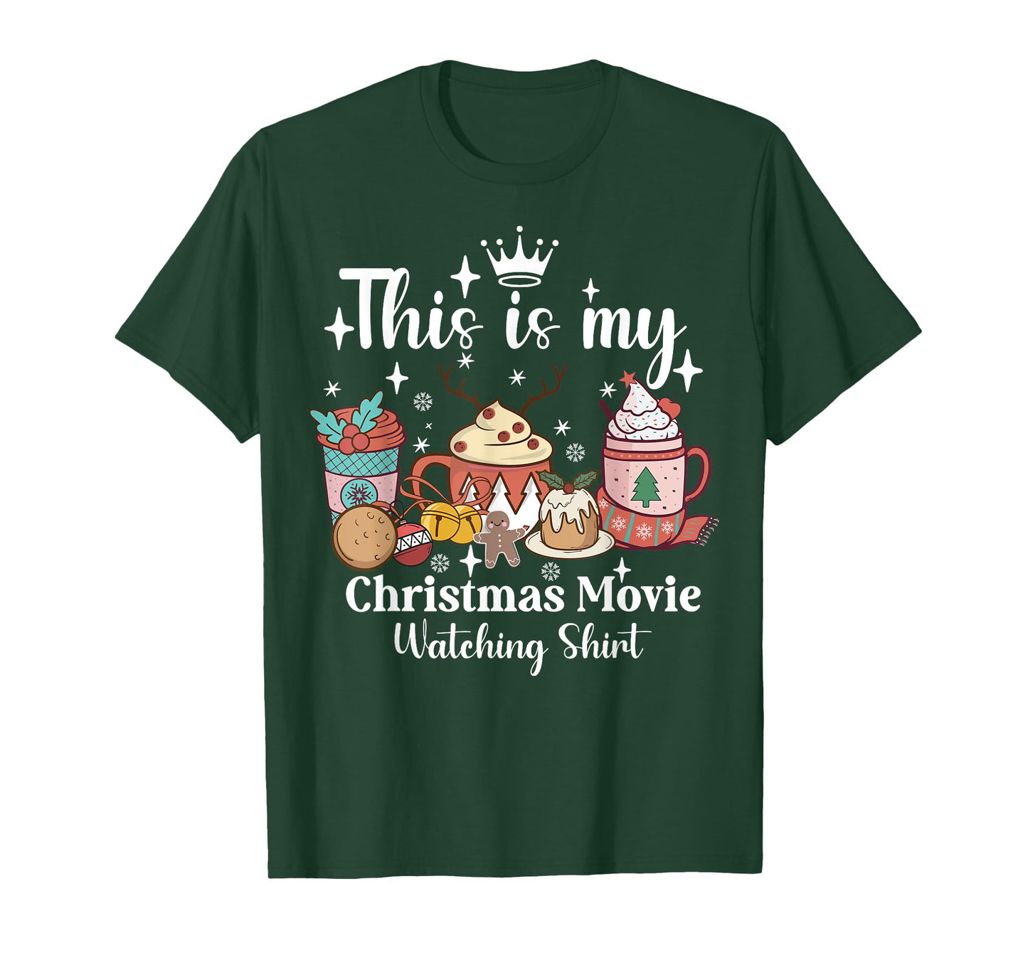 Festive Holiday This Is My Christmas Movie Watching T-Shirt