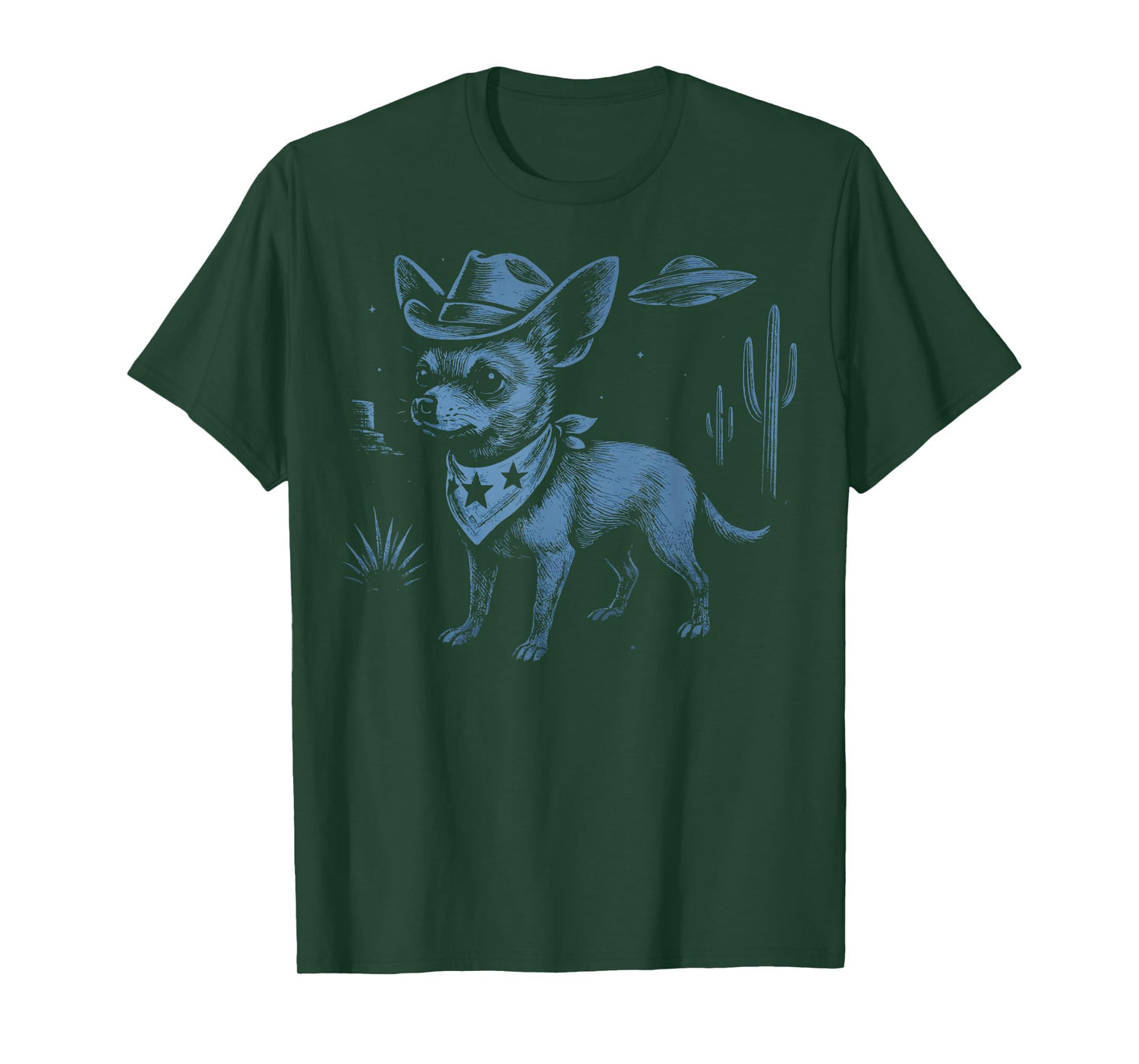 Cowboy Chihuahua UFO T-Shirt