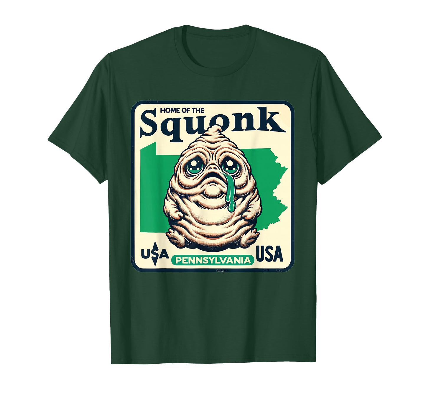 Home State Squonk Pennsylvania Sad Emo Cryptid Design T-Shirt