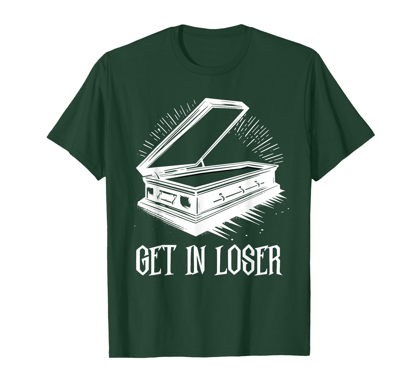 Get In Loser Coffin Death Pastel Goth Gothic Halloween T-Shirt