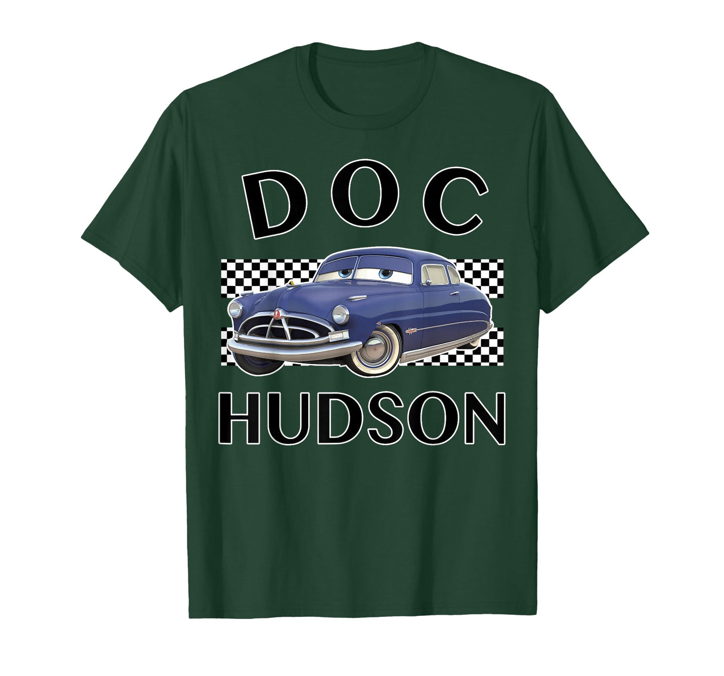 Disney Pixar Cars Doc Hudson Vintage Race Stripe Logo T-Shirt