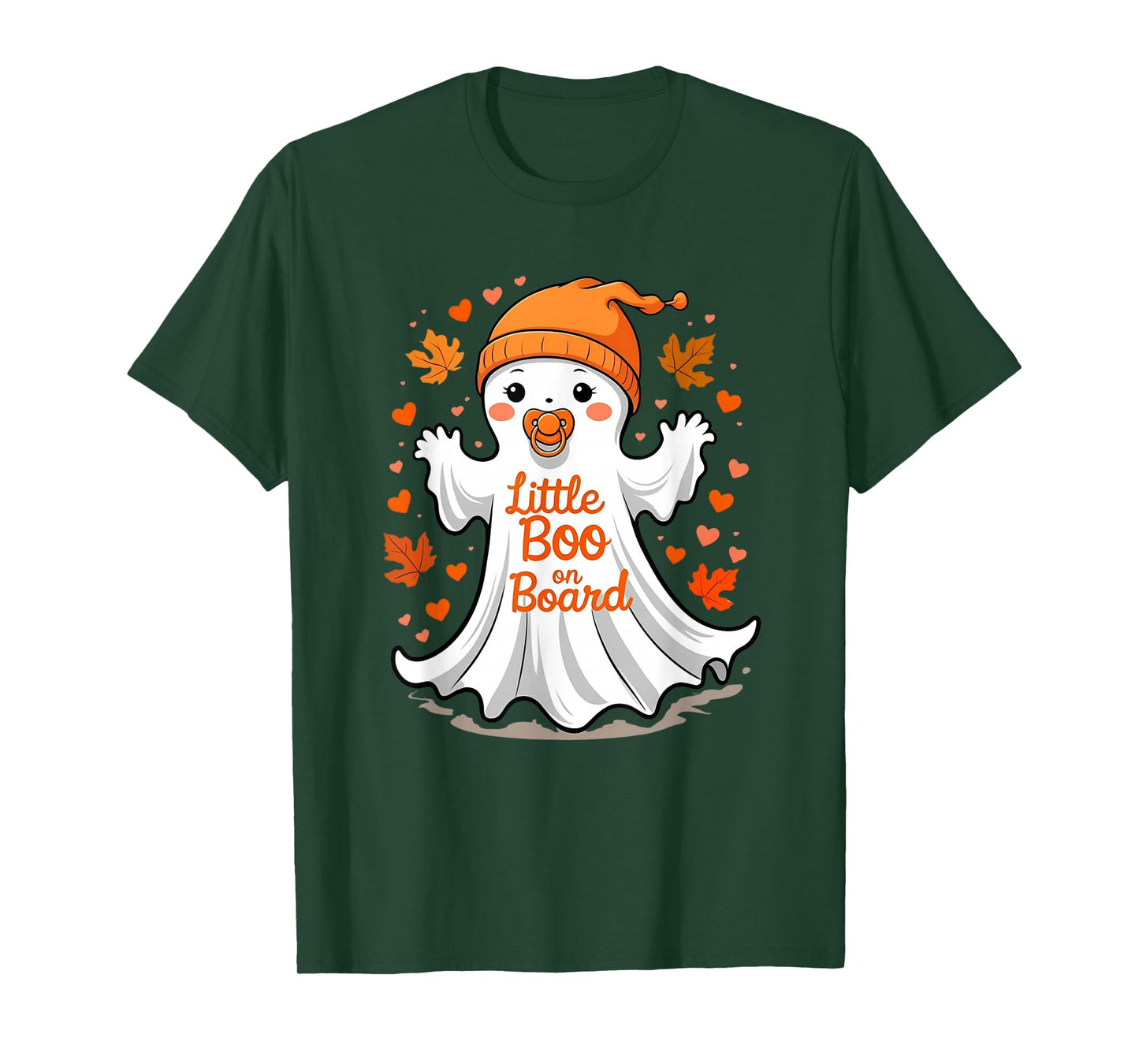 Cute Ghost Baby Bump Halloween Pregnancy Announcement T-Shirt
