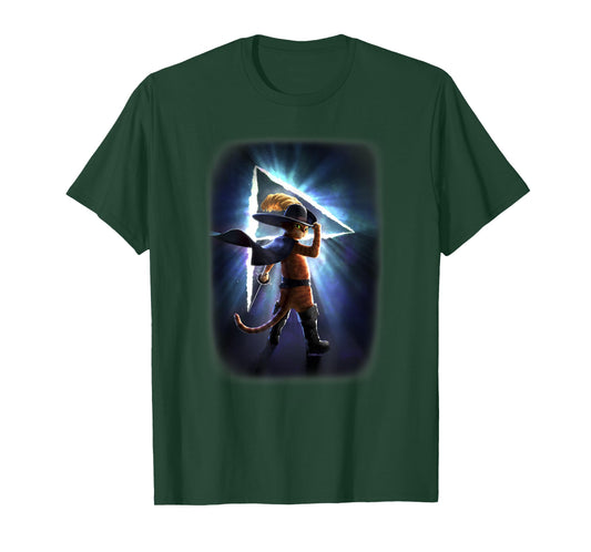 DreamWorks Puss in Boots: The Last Wish Epic Silhouette T-Shirt Small