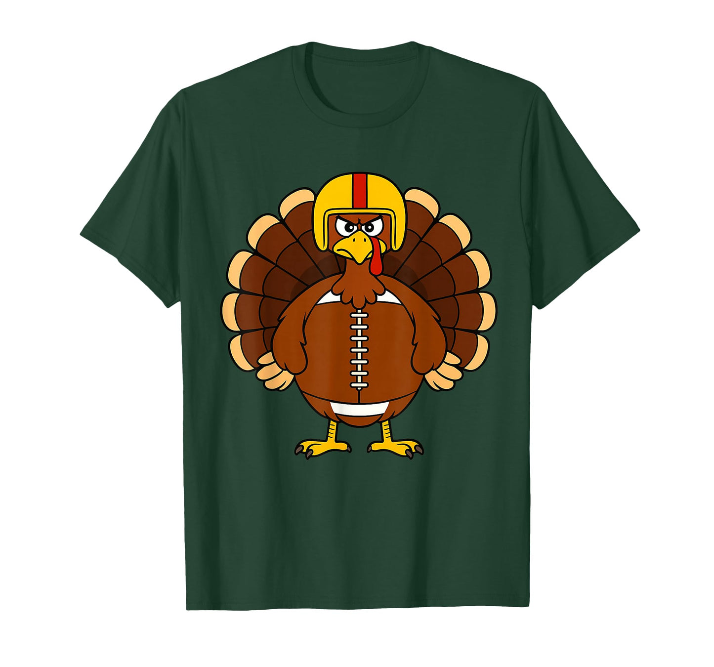 Funny Thanksgiving Turkey Football for Men Women Kids T-Shirt
