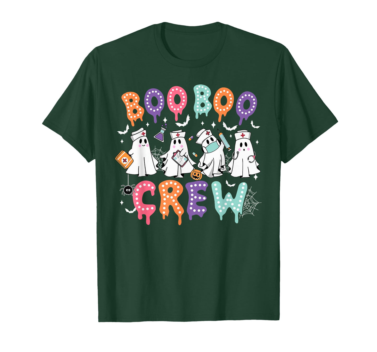 Boo Boo Crew Nurse Nursing Ghost Spooky Season Halloween T-Shirt