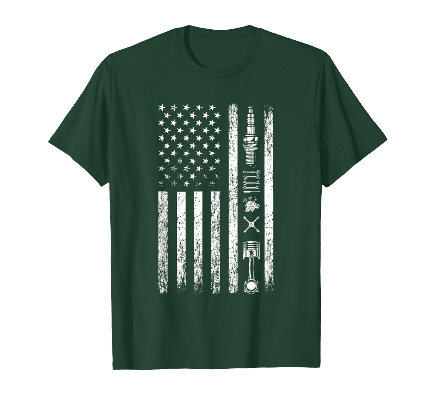 Mechanic US Flag Patriotic Worker Patriot USA Mechanic T-Shirt