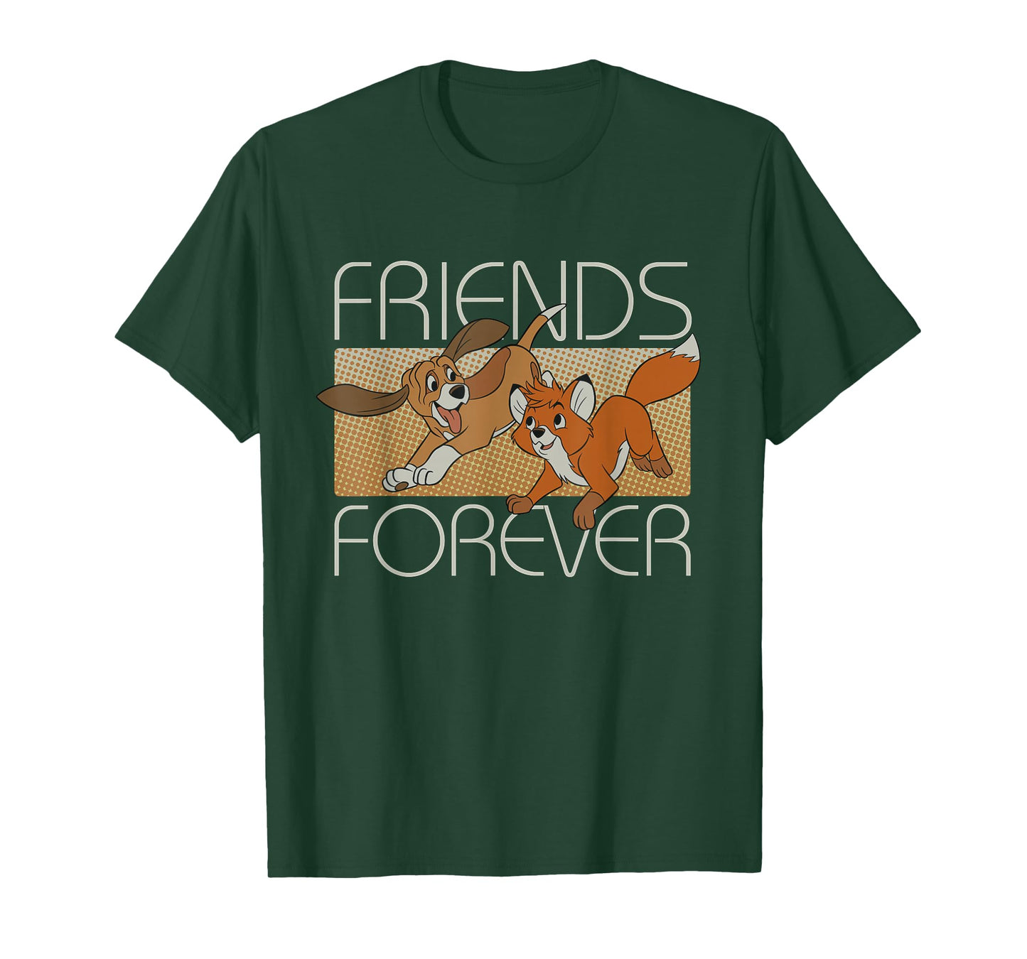 Disney The Fox and The Hound Friends Forever T-Shirt Small
