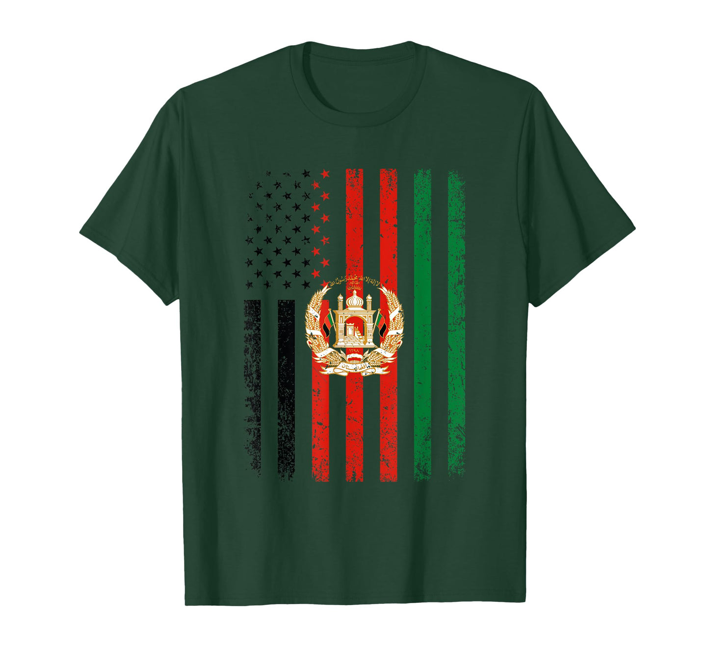 Afghanistan Flag 4th of July USA Afghan Flag T-Shirt