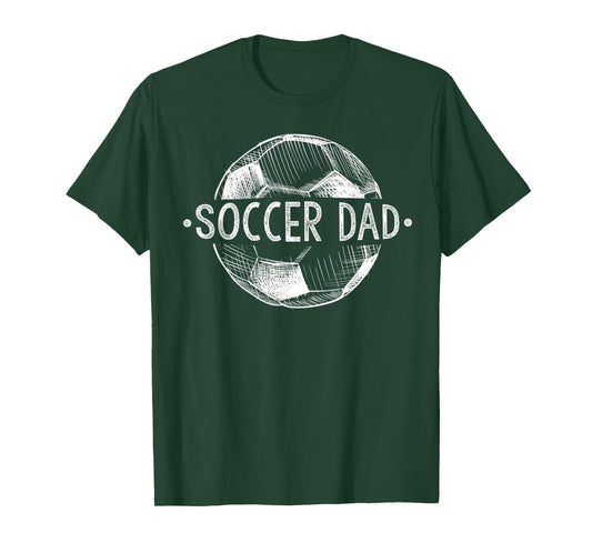 Soccer Dad Family Matching Team Player Gift Sport Lover Papa T-Shirt