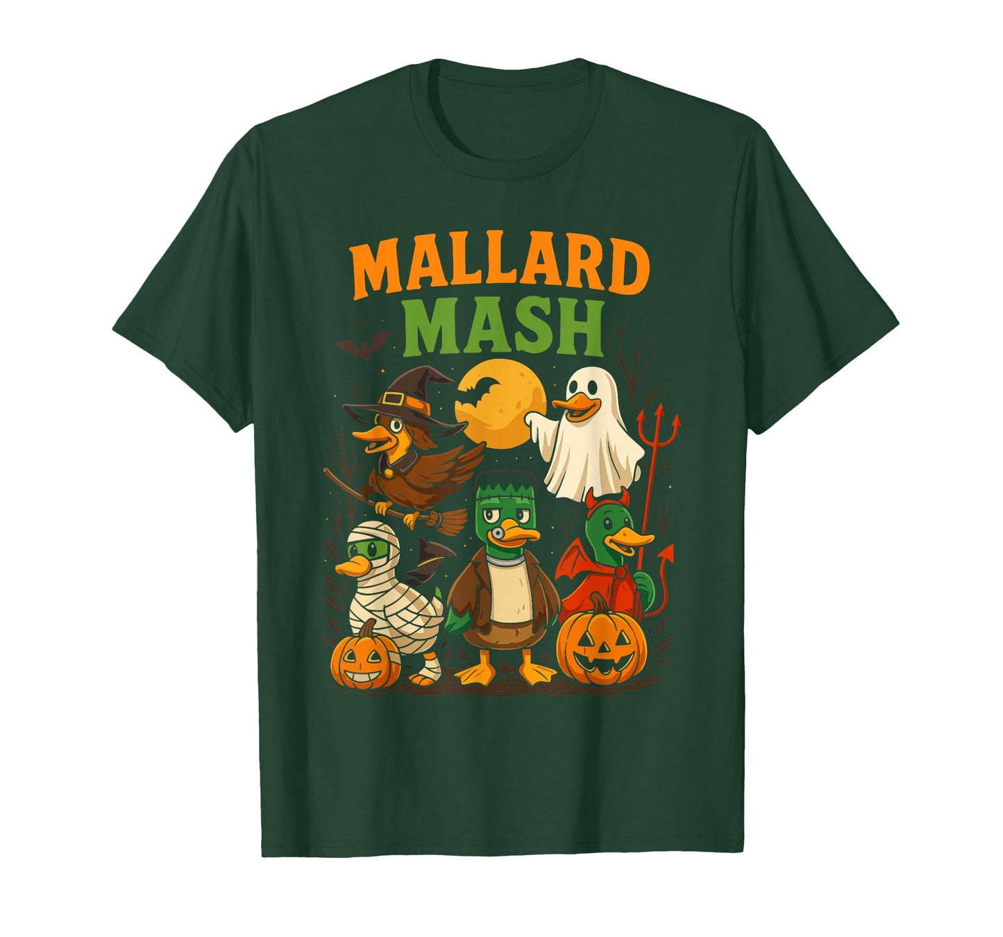 Funny Ghost Duck Halloween Costume, Cool Mallard Mass T-Shirt
