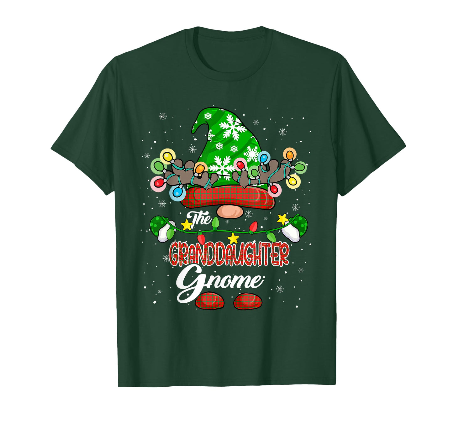 The Granddaughter Gnome Christmas Gnome Costume Family Kids T-Shirt