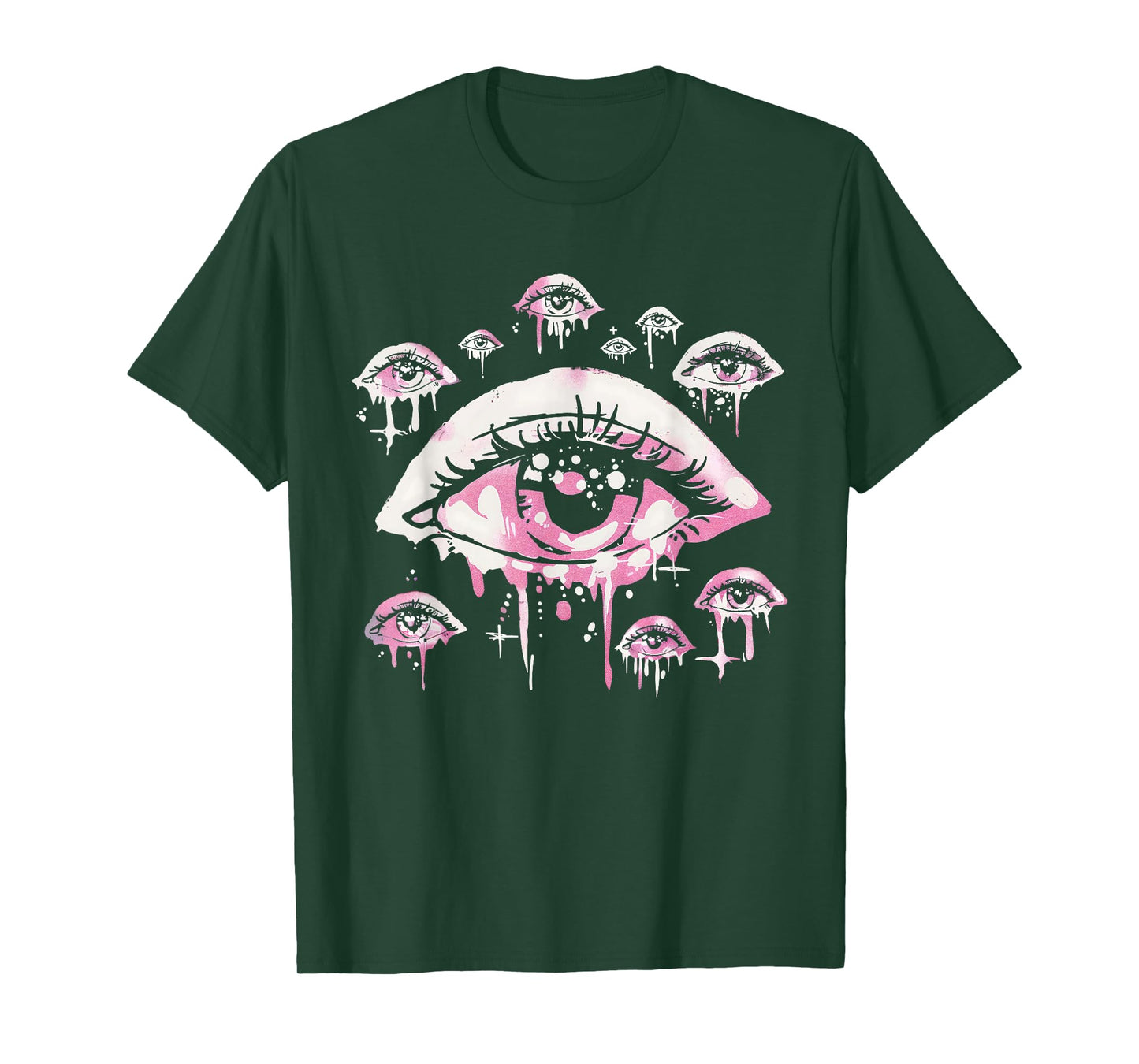 Eyes Pastel Goth Pink Weird Grunge Alt Odd Strange Aesthetic T-Shirt
