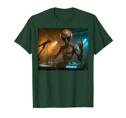 House Alien DJ Disco T-Shirt