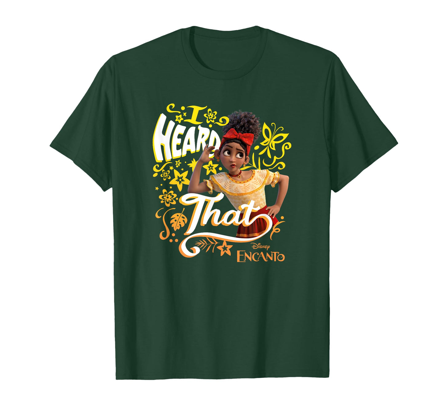 Disney Encanto Dolores I Heard That Portrait T-Shirt Small